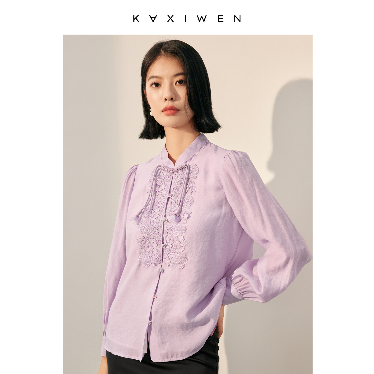  佧茜文服饰蕾丝衫/雪纺衫