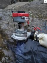 Wild pipe external force turbine water test generator home utiliti small portable 220v large use S rate V outdoor trial water channel