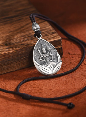 本命佛吊坠男女士潮款十二生肖守护神复古佛牌项链挂坠本命年挂件