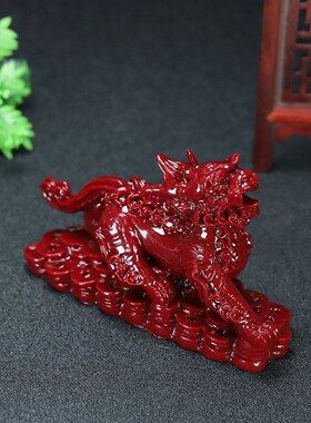 朱砂貔貅摆件紫金砂车摆件客厅办公桌面摆件客厅旺宅2024款