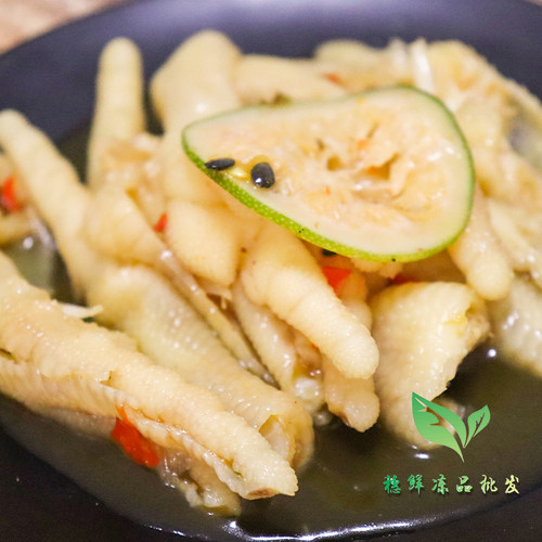 整箱醉逢食果香酸辣凤爪无骨柠檬鸡爪解冻即食凉拌菜休闲零食商用 - 图1