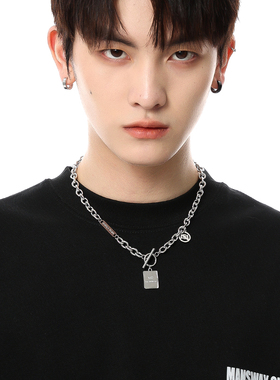 禁止拍照嘻哈钛钢项链