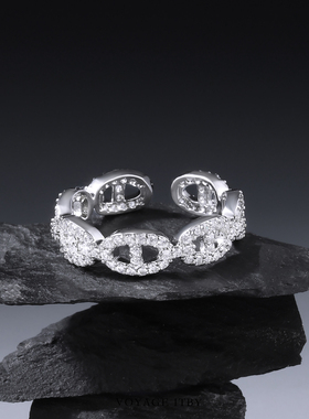 杨紫同款猪鼻子戒指情侣指环配饰