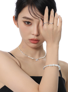 VOYAGE碎银几两珍珠手链小众设计