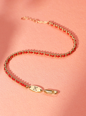 新年红绳本命年马年好运手链配饰