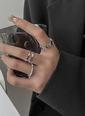 VOYAGE三件套开口戒麻花戒指