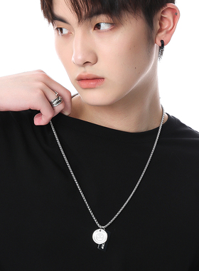 恶魔小熊吊牌项链高级设计感小众