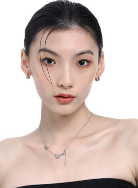 VOYAGE流苏蝴蝶项链小众设计感