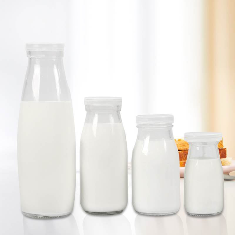 新疆包邮鲜奶瓶玻璃奶吧专用牛奶瓶 酸奶瓶 200ml250ml500ml 羊奶