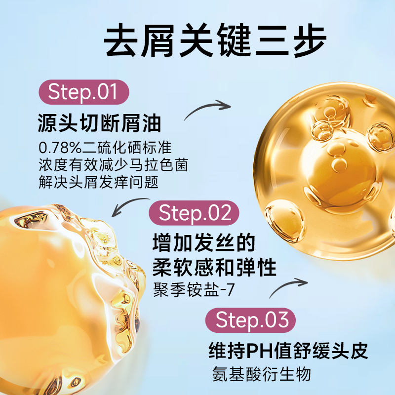 斯必申去屑蓬松洗发水135ml/瓶二硫化硒控油止痒液脂溢性皮炎