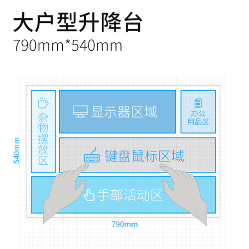 Brateck北弧站立办公升降台笔记本电脑升降桌折叠增高工作台D200 - 图3