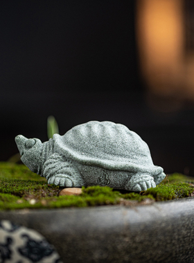 瓷山造物青砂石装饰摆件中式客厅