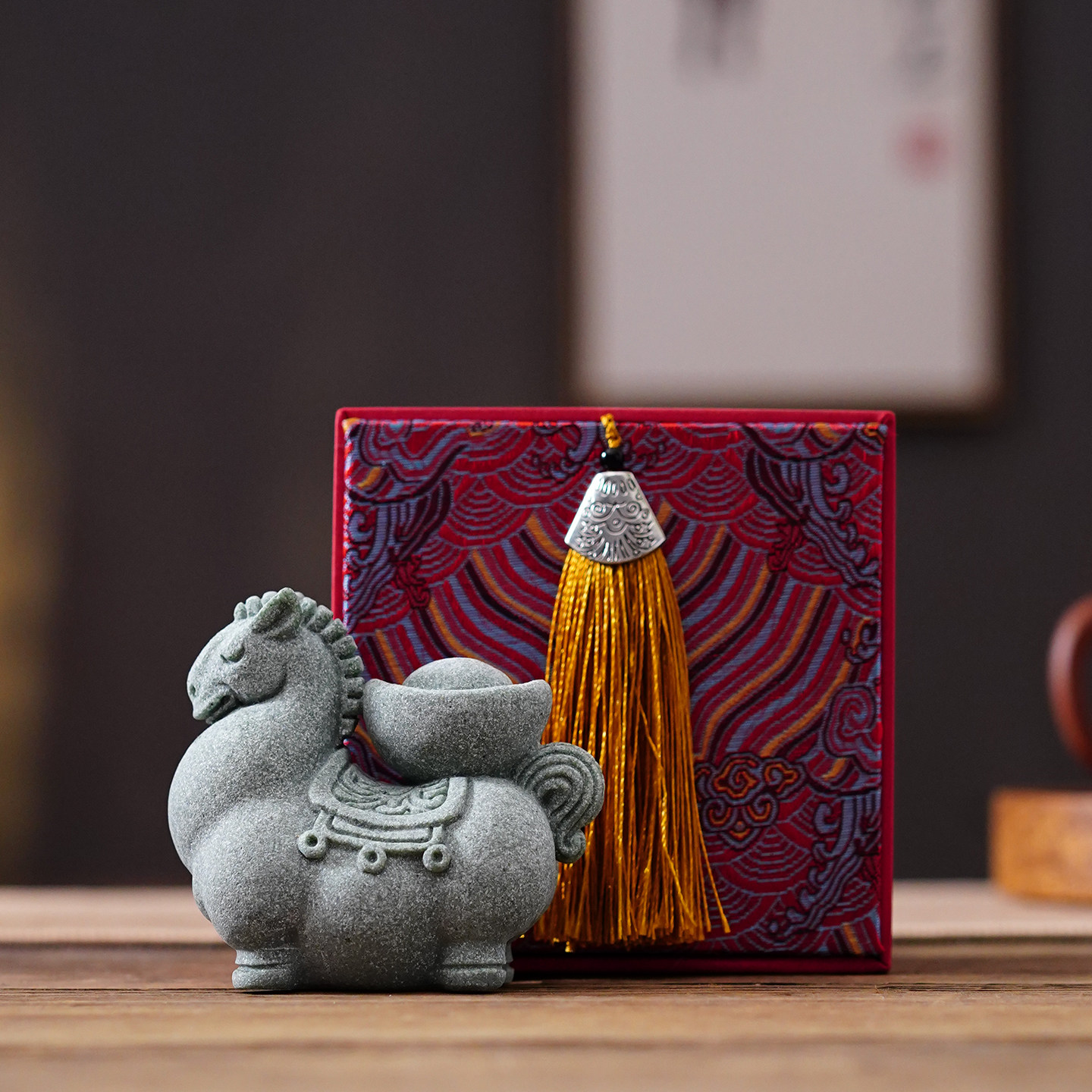 创意可爱个性创意马上有钱十二生肖马青砂石茶宠茶玩摆件国潮中式,淘宝优惠券,粉丝福利购,淘宝优惠卷