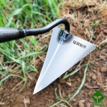 Triangular hoe head ridging hoe Hoe Ditch Hoe Ditching Machine Pine Earth Pointed Hoe Seed Rape Tip of hoe Miao Fertilizer Farm Tools Ditching Shovel