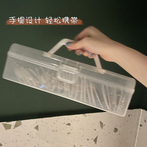抗氧化PVC手饰项链耳环戒指密封袋手提便携长方形防尘首饰收纳盒 - 图2