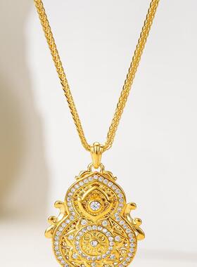 言德珠宝福禄长久套链言德金包银NGTC证书·深检证书