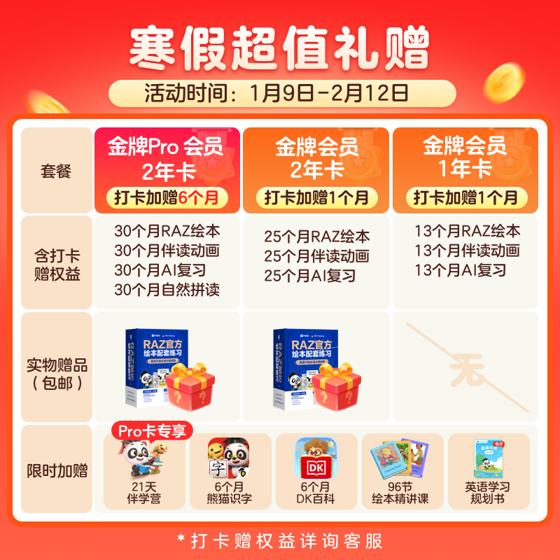 abcreading会员卡SVIP美国raz分级阅读绘本儿童英语早教启蒙学习,淘宝优惠券,粉丝福利购,淘宝优惠卷