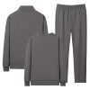 Lu Haifeng men's middle-aged and elderly sports suits spring and autumn men's casual jackets and pants long-sleeved T-shirts three-piece trendy set