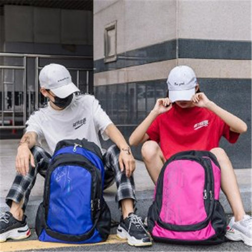 时尚户外潮运动款电脑双肩包男超大容量学生书包旅行背包休闲简约 - 图1