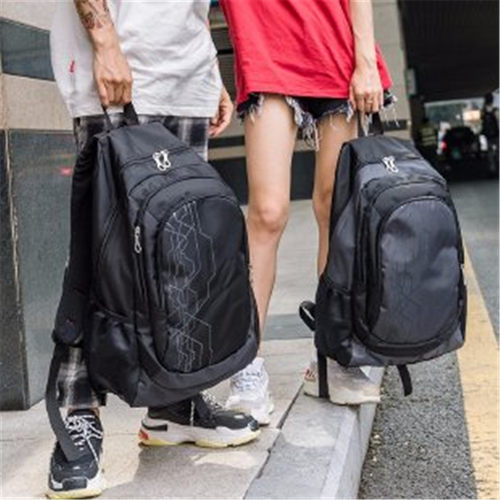 时尚户外潮运动款电脑双肩包男超大容量学生书包旅行背包休闲简约 - 图3