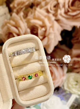 开口戒指黄金色活口指环女饰品