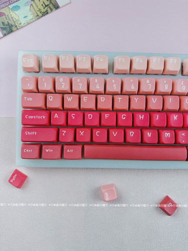 火主题渐变键帽MDA高度PBT五面热升华宁芝68 醉鹿a75 98 S99 104 - 图0