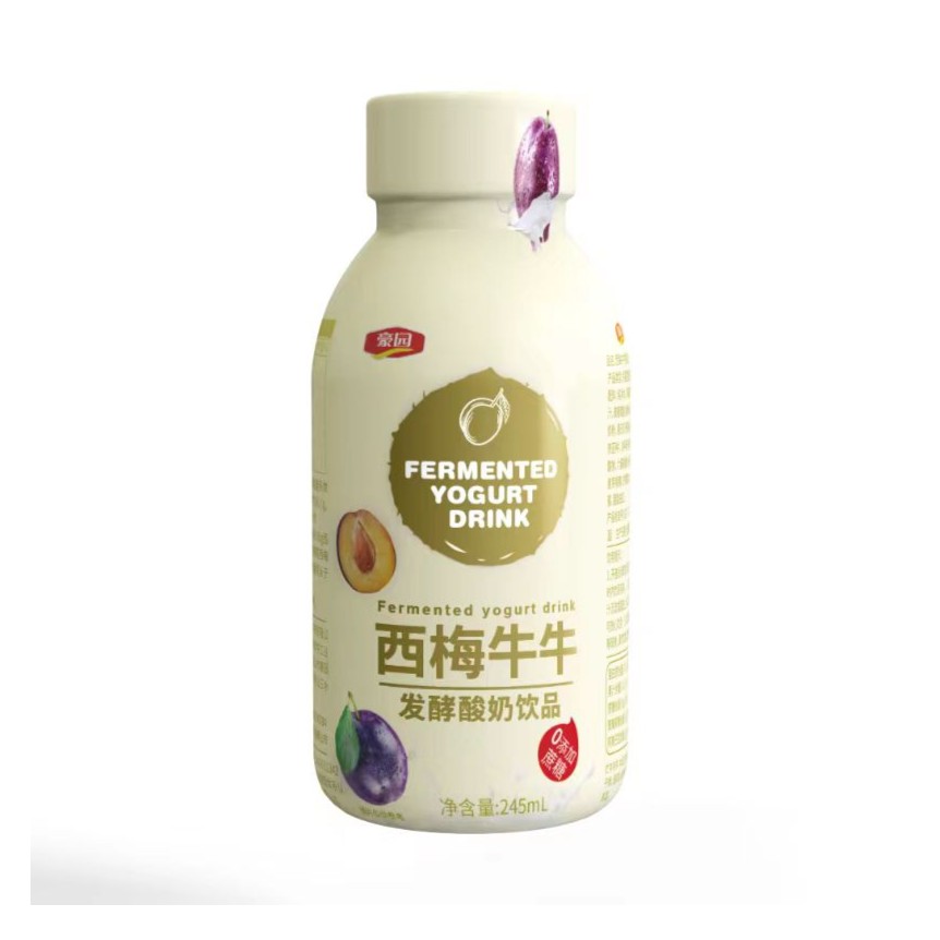 豪园西梅牛牛酸奶饮品0添加蔗糖西梅多多酸奶245ml*10瓶整箱装