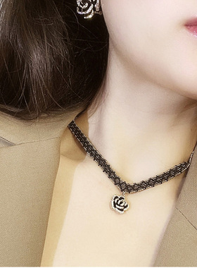 玫瑰花项链2024年新款女夏