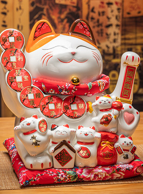 新店开业送礼招财猫摆件自动招手
