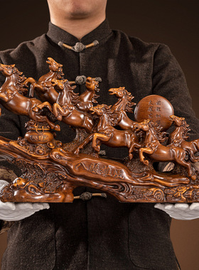八骏雄风马摆件大展宏图装饰品