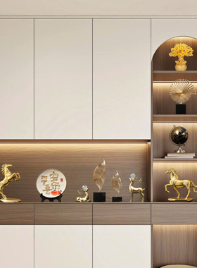 马年红红火火手工彩绘木马摆件