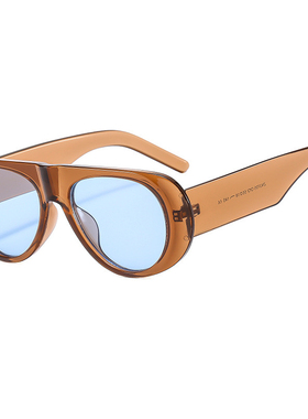 2025新款欧美复古时尚显瘦太阳眼镜海洋片男女个性潮人凹造型墨镜