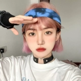 Розовый парик, летний японский шлем, стиль Лолита, градиент