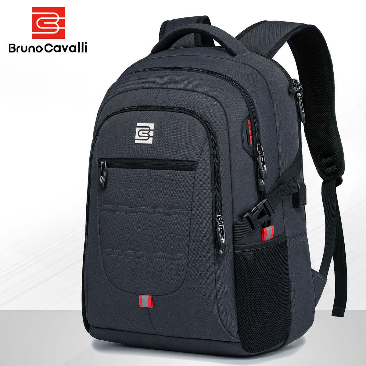 男士大容量休闲旅游电脑双肩包 津梵箱包双肩背包