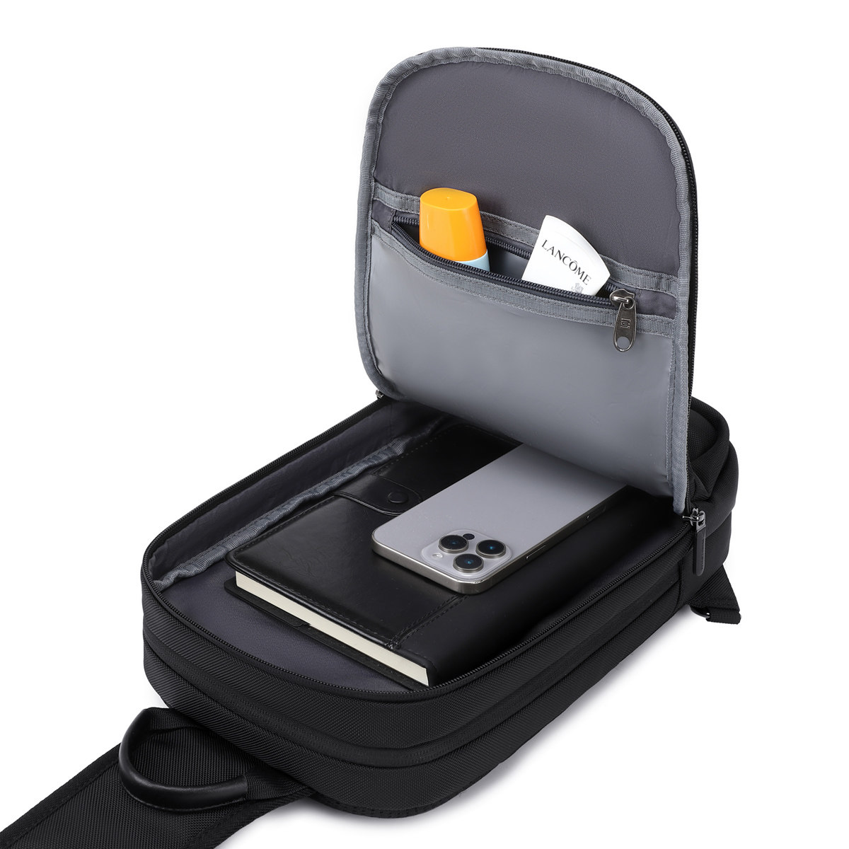 多分层斜挎包2026年新款胸包大容量多隔层单肩包防水耐磨小背包男,淘宝优惠券,粉丝福利购,淘宝优惠卷