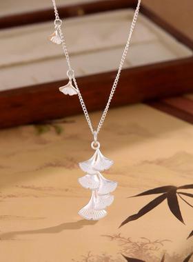 三生有杏流苏项链女时尚新中式