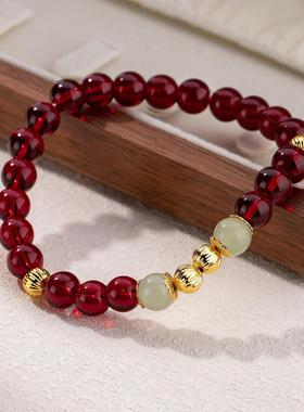 灯笼石榴红手串女时尚新中式