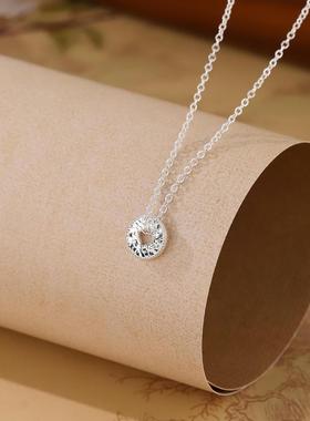 碎碎冰铜钱项链女新中式碎碎平安