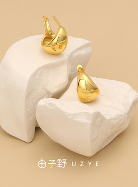 轻奢小众高级感水滴耳扣