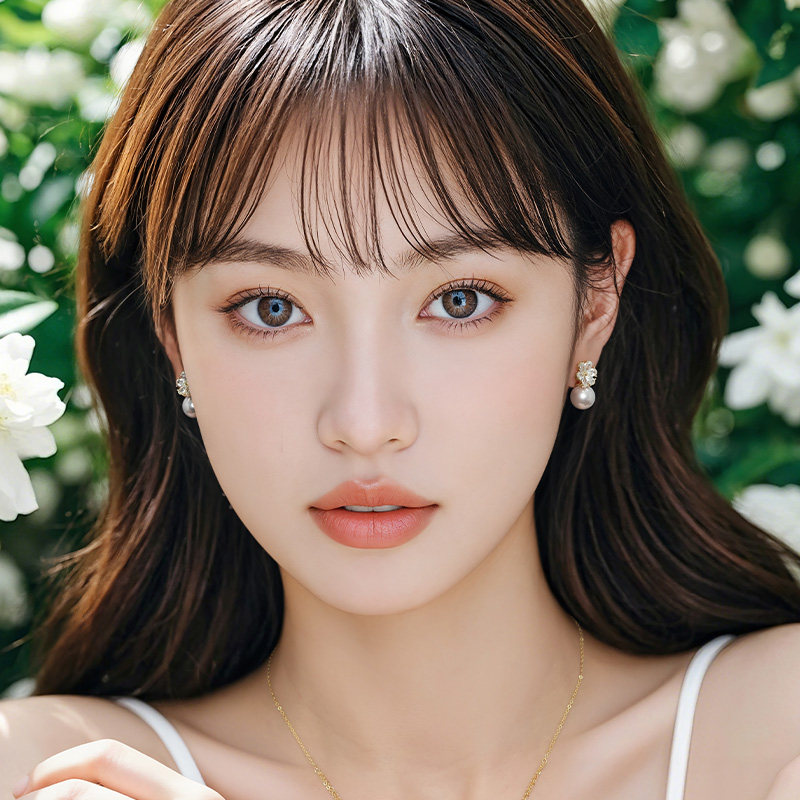 一撇一捺YPYN花朵耳钉女925银粉紫色人造珍珠耳环2025年秋季新品,淘宝优惠券,粉丝福利购,淘宝优惠卷