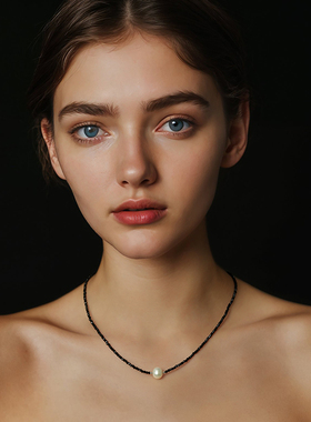 一撇一捺YPYN珍珠项链小众设计感925银ins冷淡风高级感2024年新款