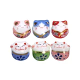 Керамическая DIY Beadered Catten Head Head Coaven Horizontal Hole Bracelet