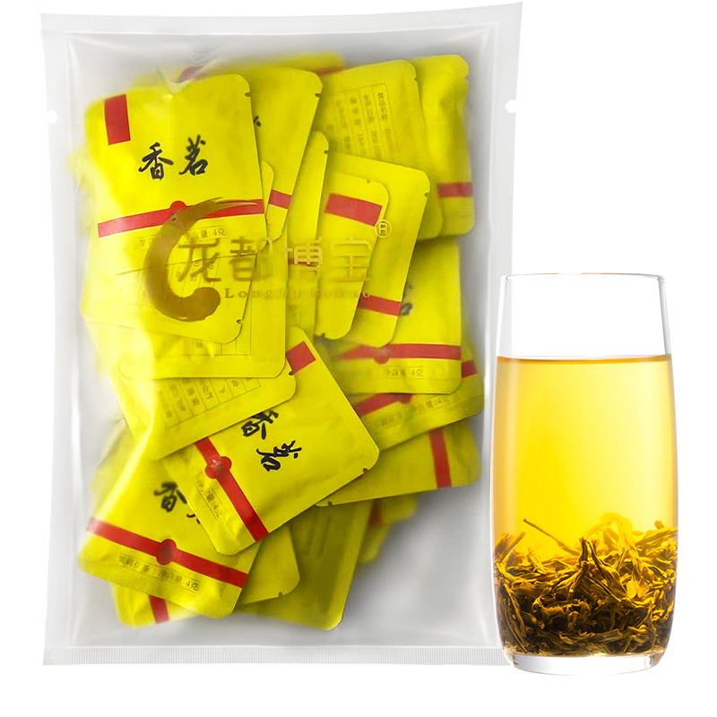 龙都博宝 香茗 茉莉花茶特级浓香型茶叶四川自贡4g袋装250g新茶 - 图0