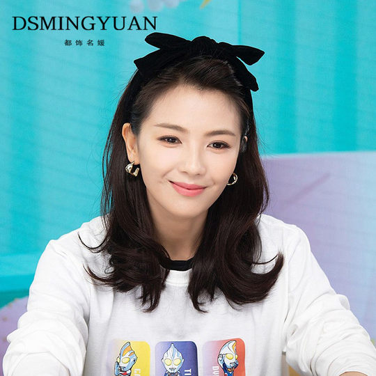 刘涛同款发箍女高级感发捆2025年新款黑色蝴蝶结发带日常外戴头箍