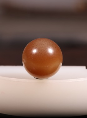 12mm正宗新疆和田玉籽料黄玉珠子