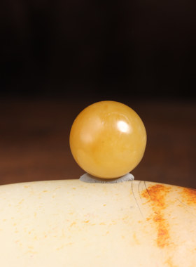 涵玉舍珠子散珠新疆和田玉黄沁