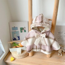 Baby clothes winter clothing young children clothed in Korean version Spring and autumn warm children cloak 1-3-year-old female baby gush cloak