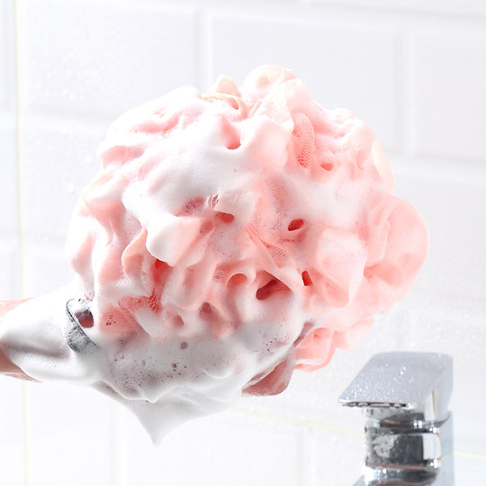 High-end large size bath ball without loose bath ball