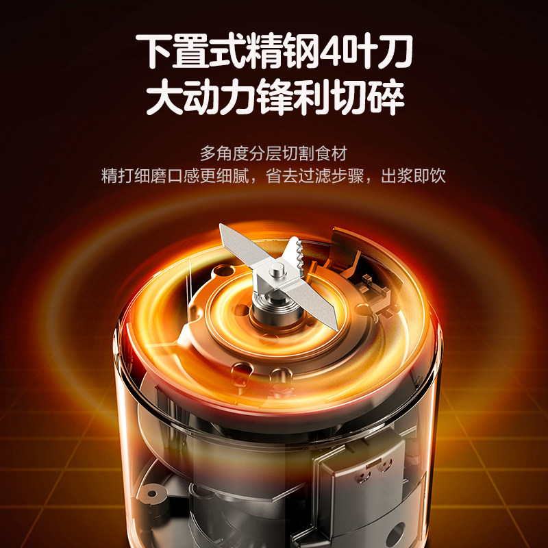 美的迷你家用小型全自动破壁豆浆机 美的捣蛋鬼豆浆机