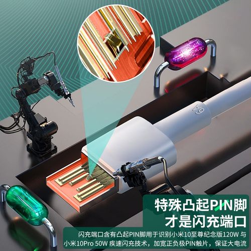 科美沃适用小米黑鲨5超级闪充120W数据线5Pro手机4S充电线4SPro加长2米TYPE-C急速快充5RS电竞3S游戏12Sp版6A - 图1